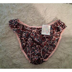 Sears nwt vintage panties womens M 6 flutter floral satiny